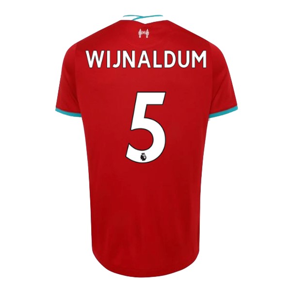 Trikot Liverpool NO.5 Wijnaldum Heim 2020-21 Rote Fussballtrikots Günstig